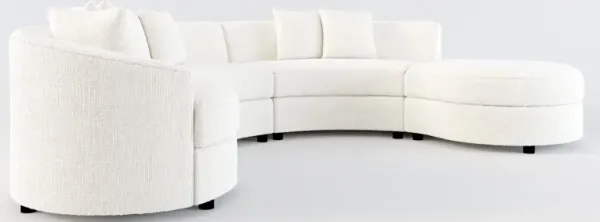 Allegra Foam Comfort 4-Piece Sectional with Right-Facing Chaise - Bantu Pearl
