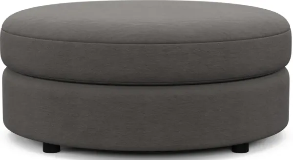 Allegra Foam Comfort Round Ottoman - Merrimac Ash