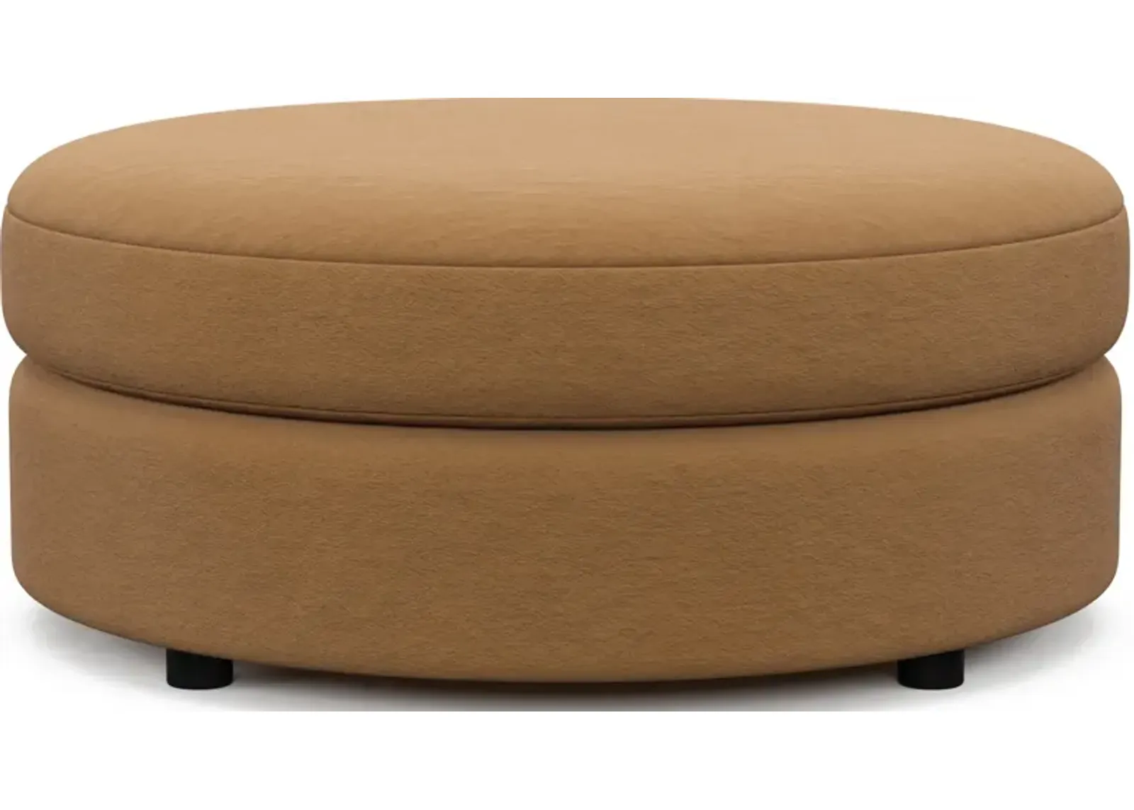 Allegra Foam Comfort Round Ottoman - Merrimac Topaz