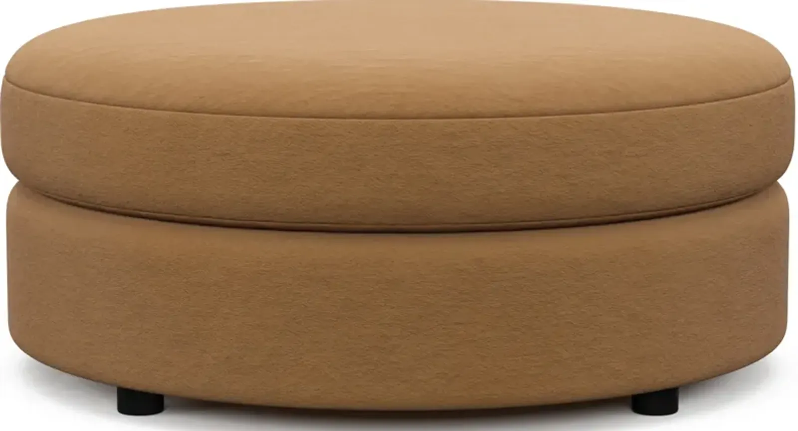 Allegra Foam Comfort Round Ottoman - Merrimac Topaz