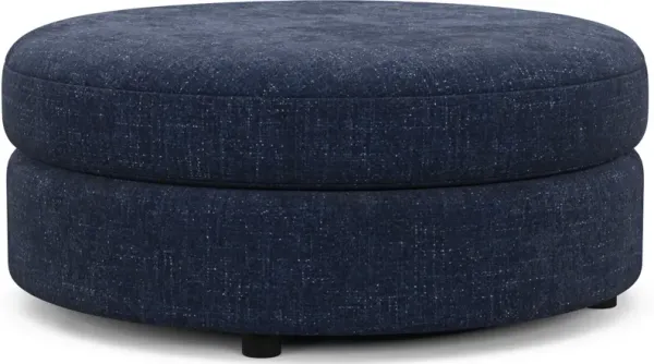 Allegra Foam Comfort Ottoman - Sundar Navy