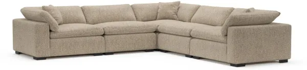 Plush Feathered Comfort Sectional - Haley Sand
