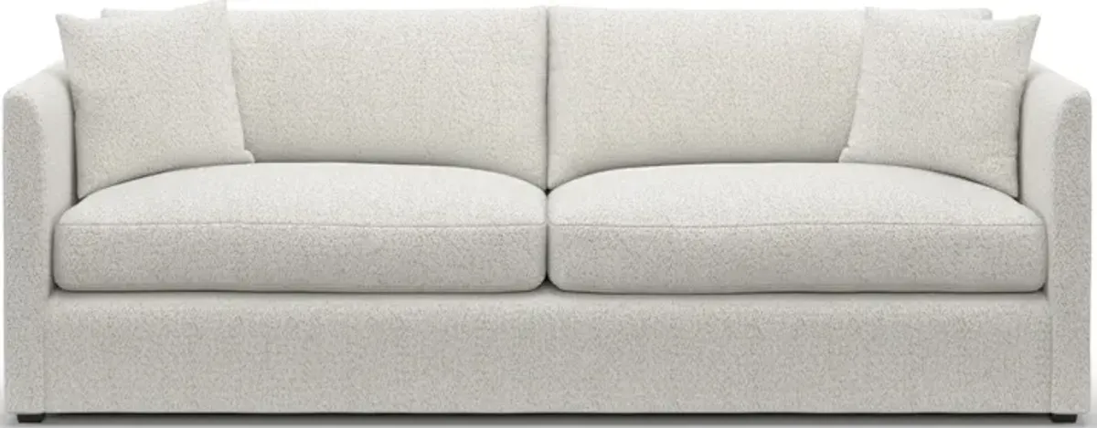 Benji Foam Comfort Sofa - River Rock Ivory