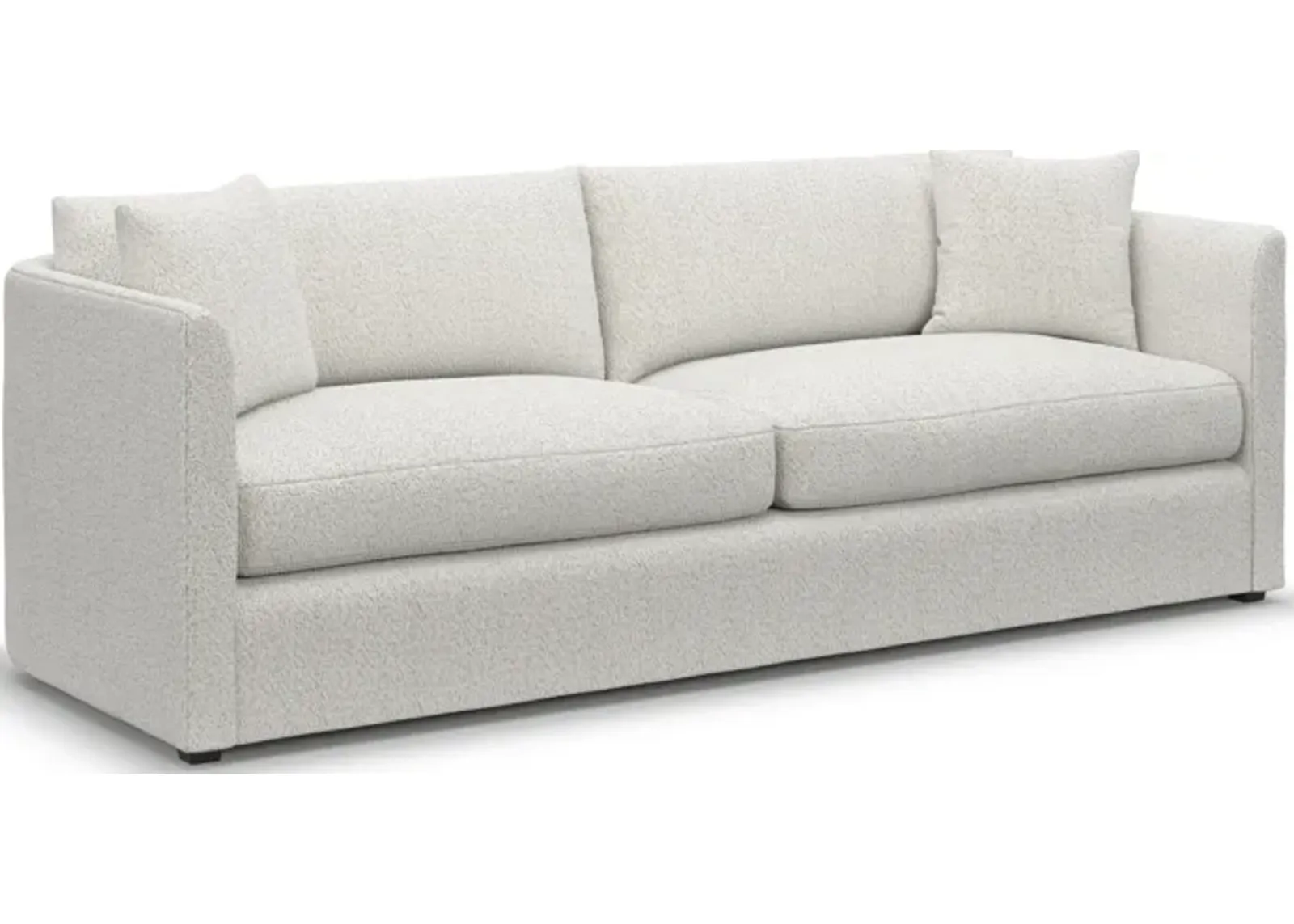 Benji Foam Comfort Sofa - River Rock Ivory