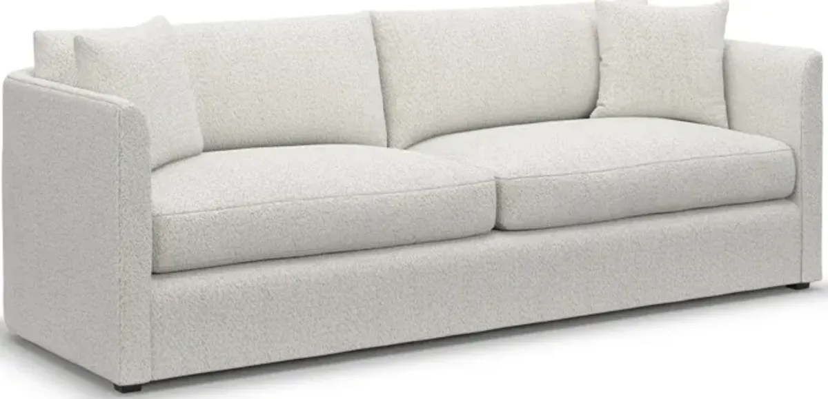 Benji Foam Comfort Sofa - River Rock Ivory