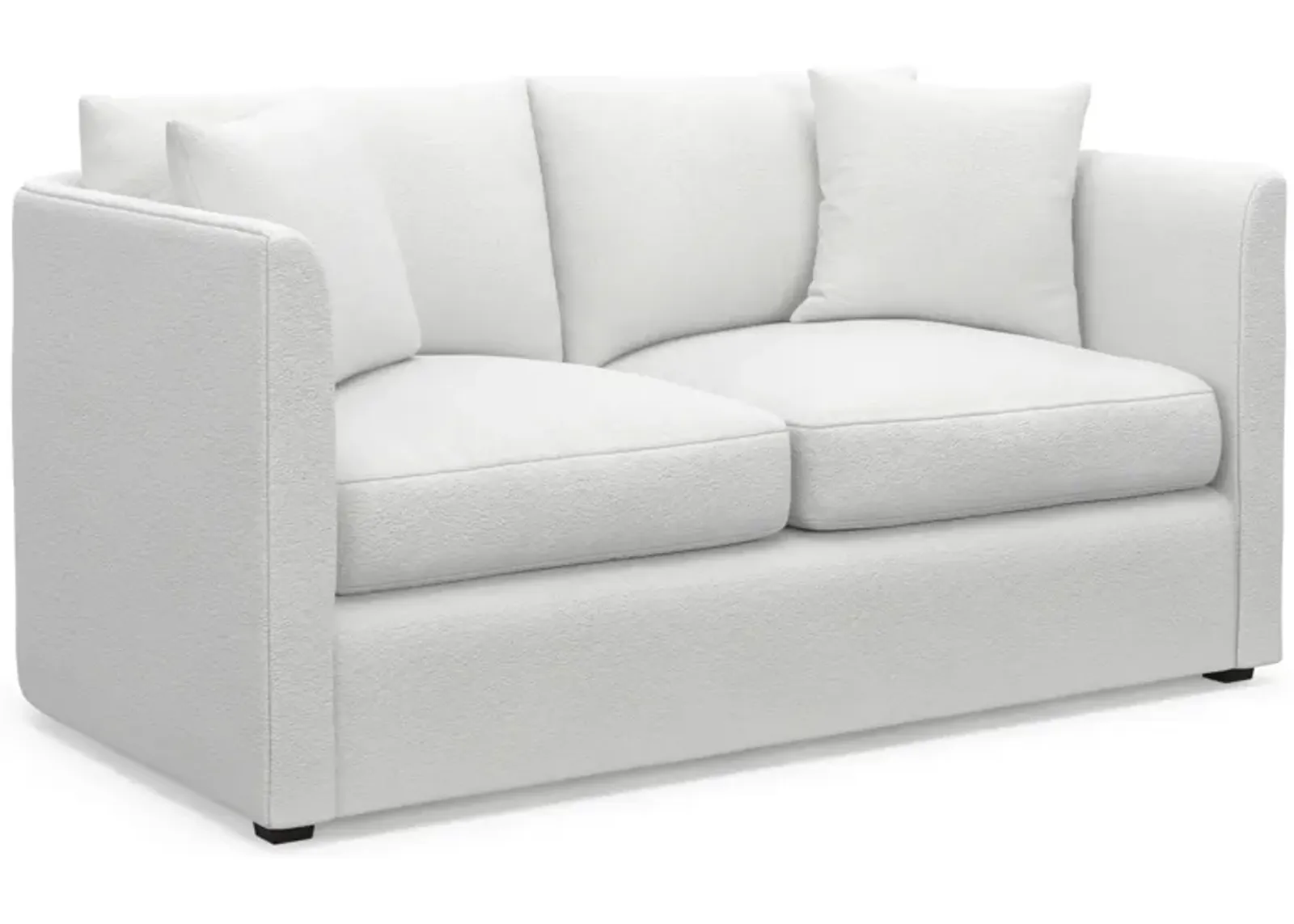 Benji Foam Comfort Loveseat - Lovie Chalk