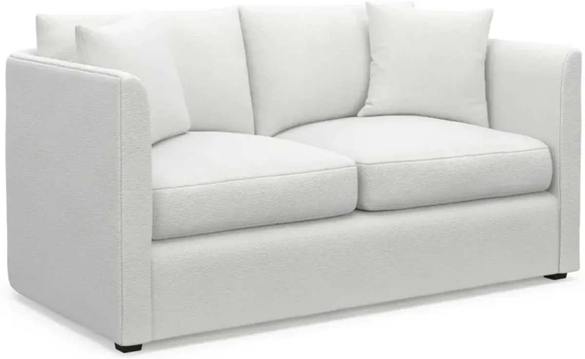 Benji Foam Comfort Loveseat - Lovie Chalk