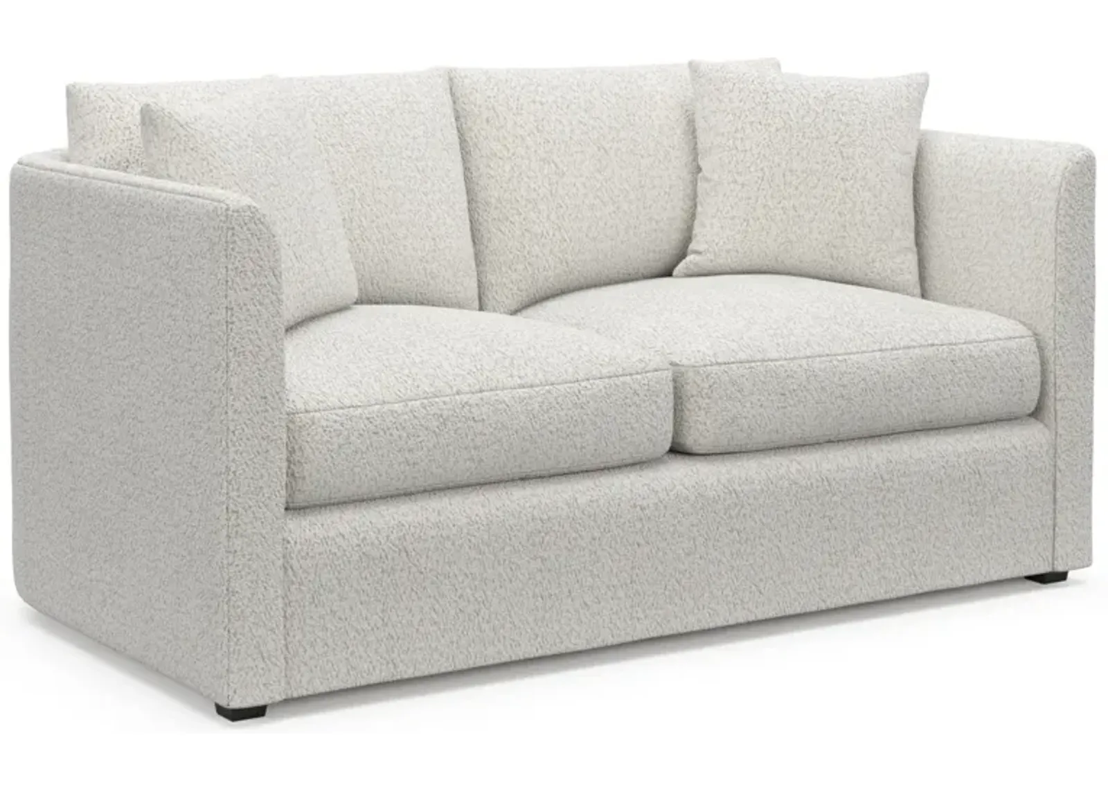 Benji Foam Comfort Loveseat - River Rock Ivory