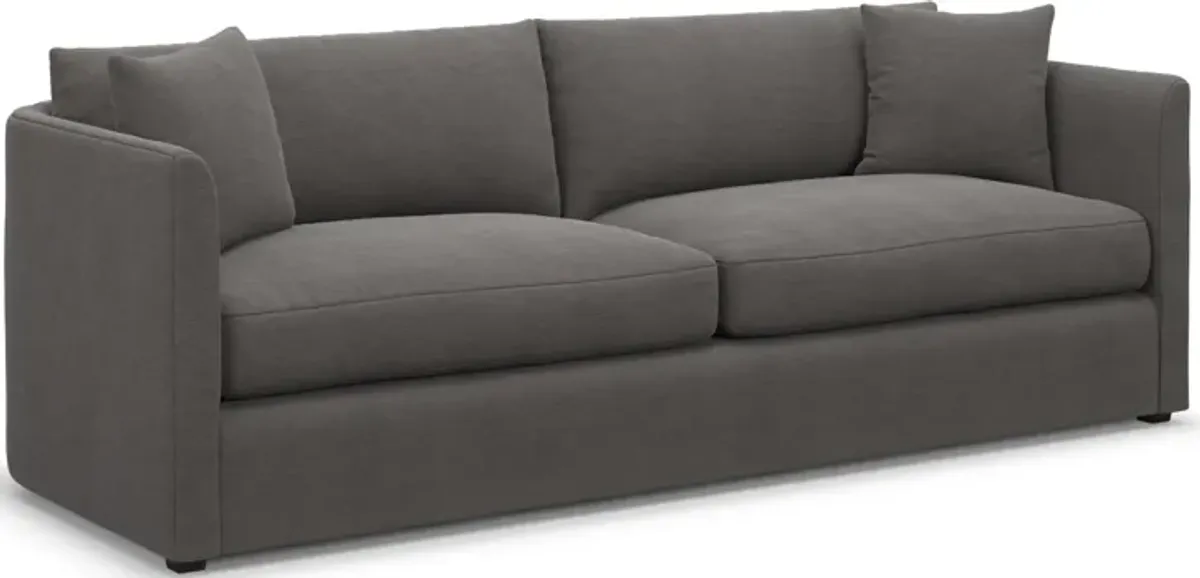 Benji Foam Comfort Sofa and Loveseat Set - Merrimac Ash