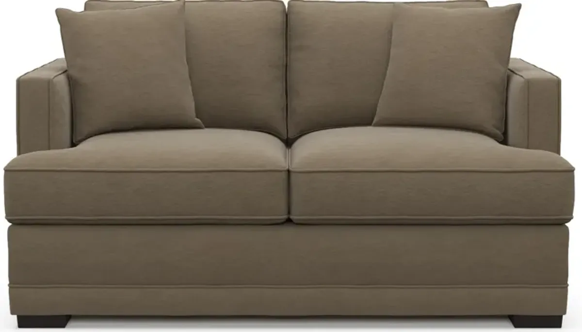 Pembroke Foam Comfort Loveseat - Merrimac Brownstone