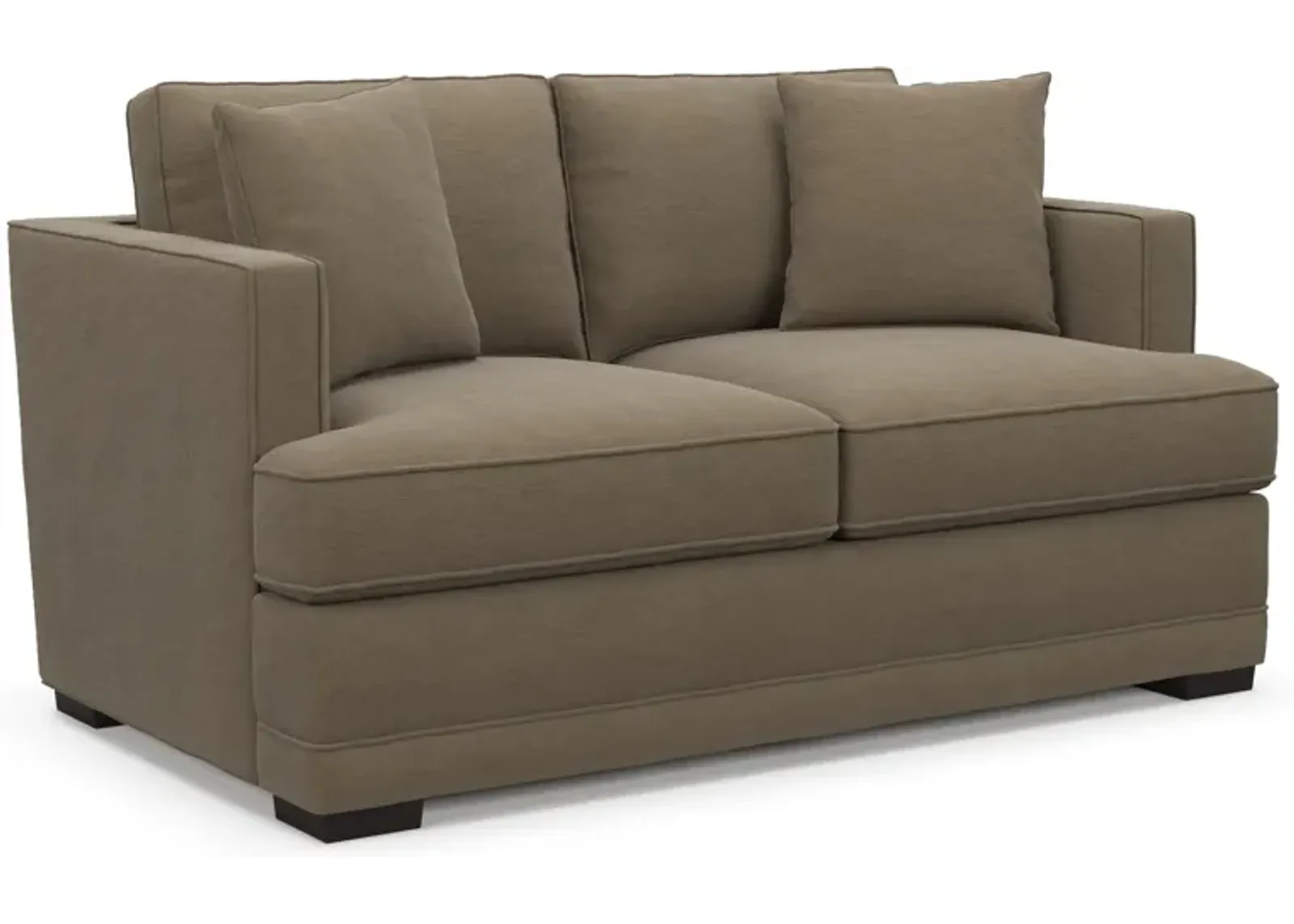 Pembroke Foam Comfort Loveseat - Merrimac Brownstone