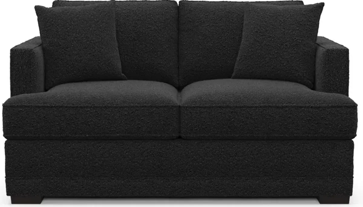 Pembroke Foam Comfort Loveseat - Bloke Obsidian