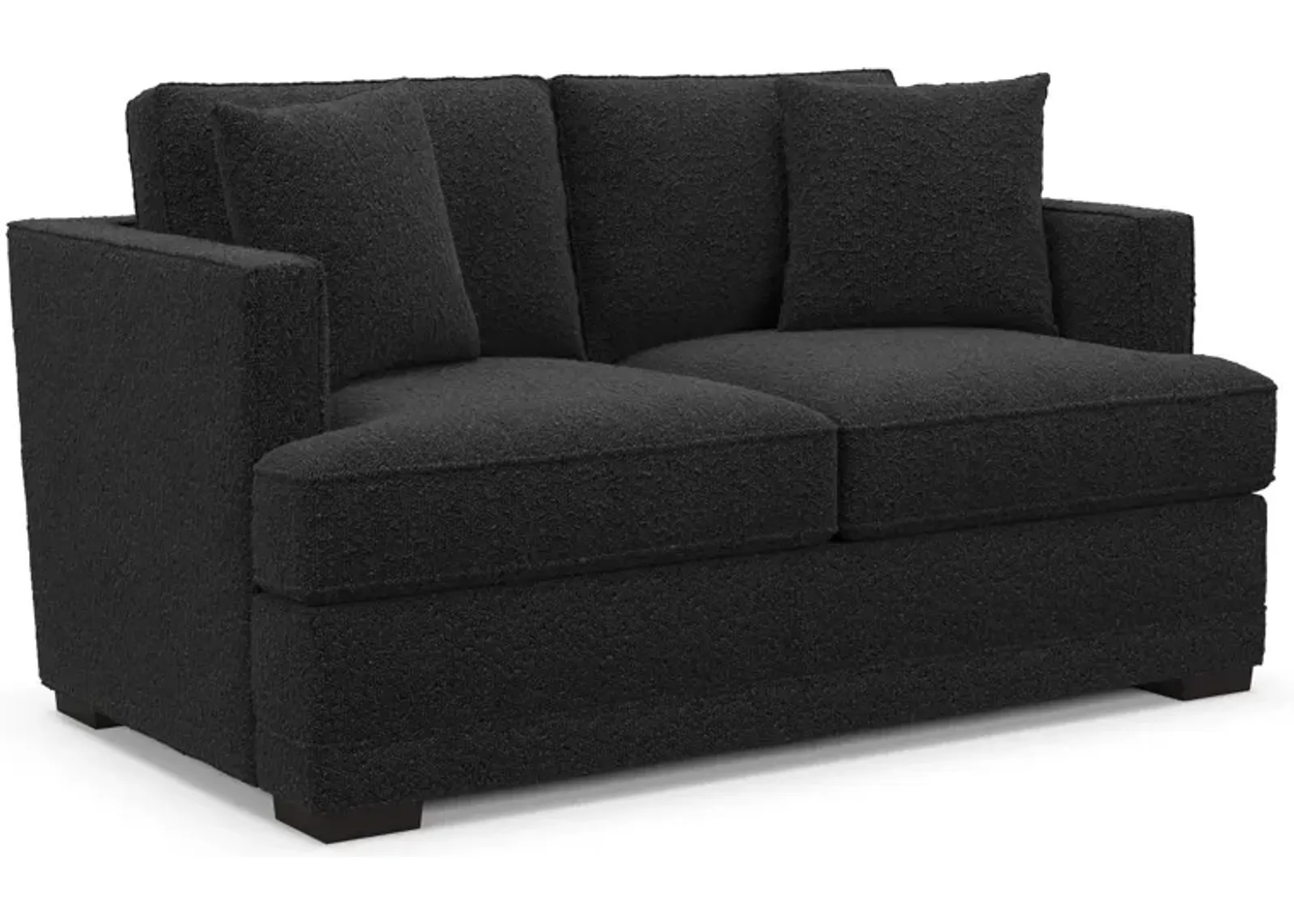 Pembroke Foam Comfort Loveseat - Bloke Obsidian