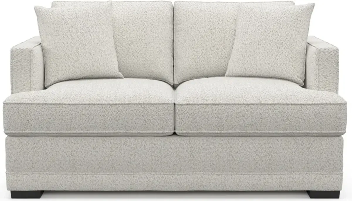 Pembroke Foam Comfort Loveseat - River Rock Ivory