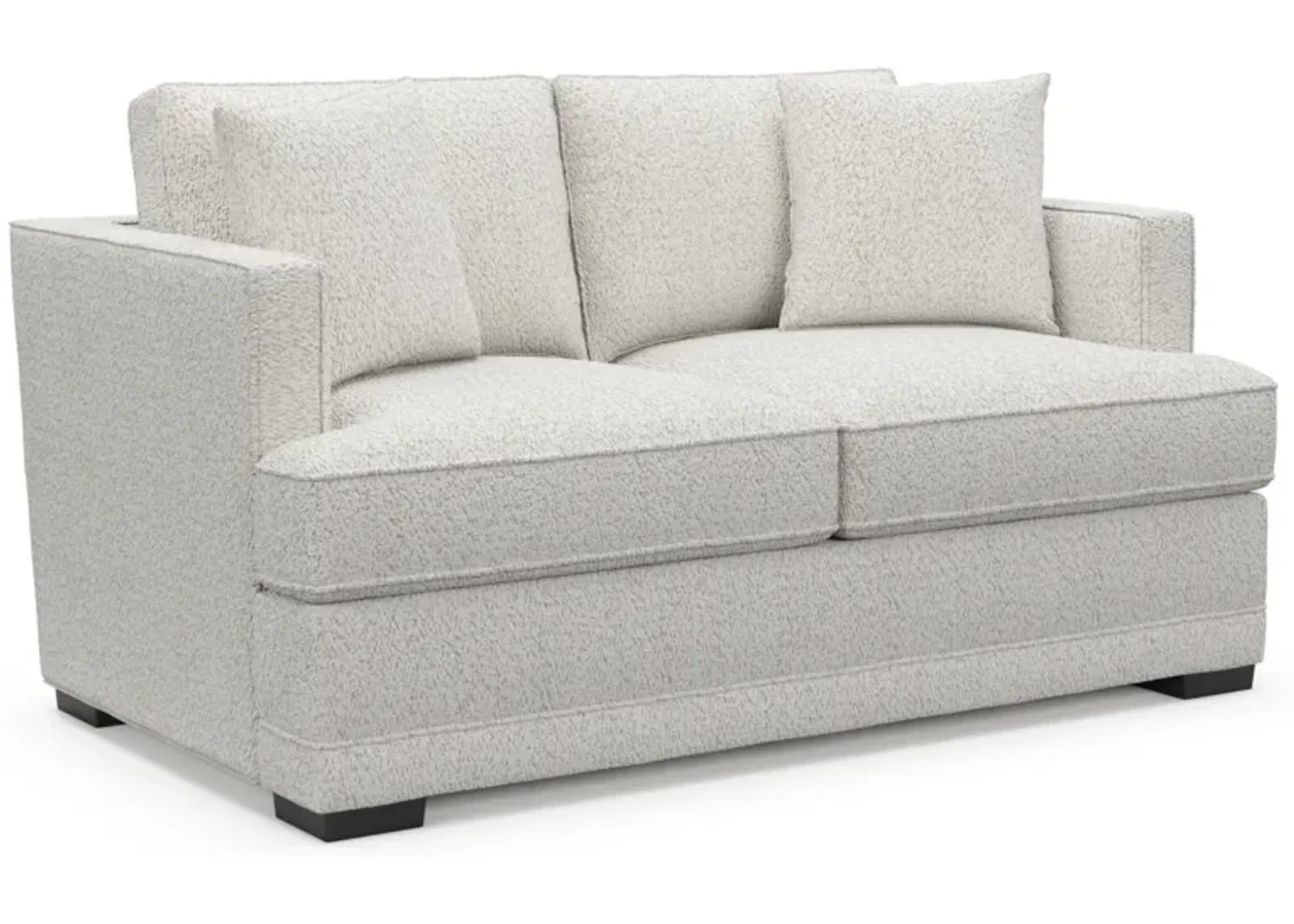 Pembroke Foam Comfort Loveseat - River Rock Ivory