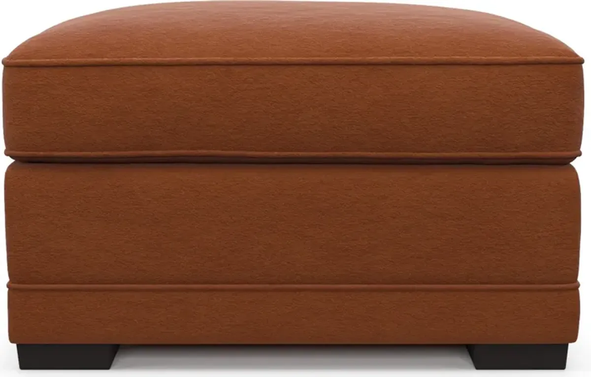 Pembroke Foam Comfort Ottoman - Merrimac Brick