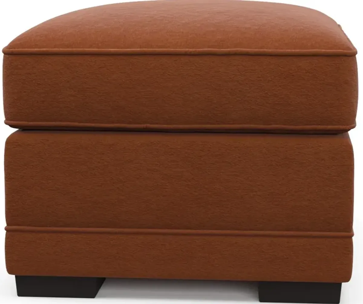 Pembroke Foam Comfort Ottoman - Merrimac Brick