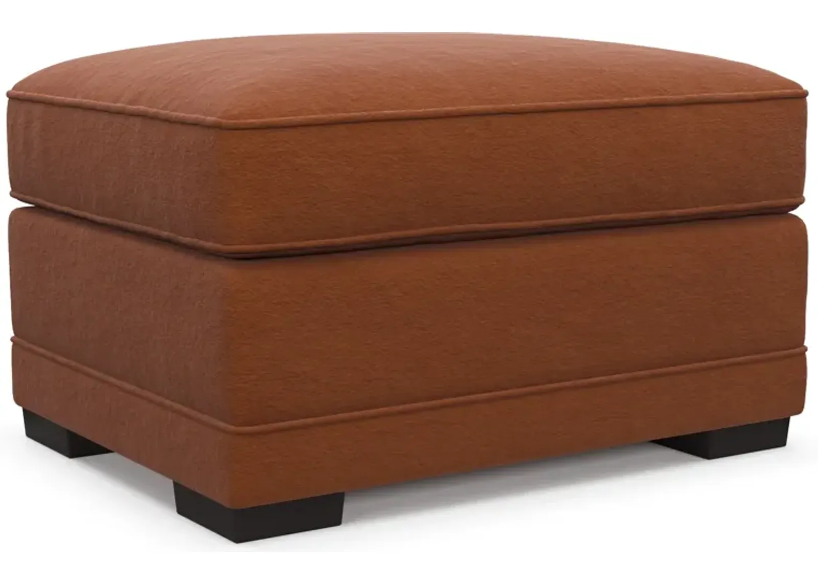 Pembroke Foam Comfort Ottoman - Merrimac Brick