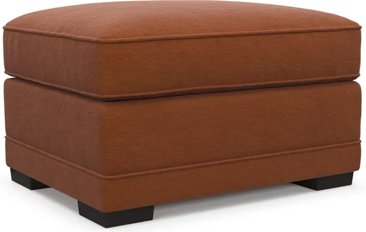 Pembroke Foam Comfort Ottoman - Merrimac Brick