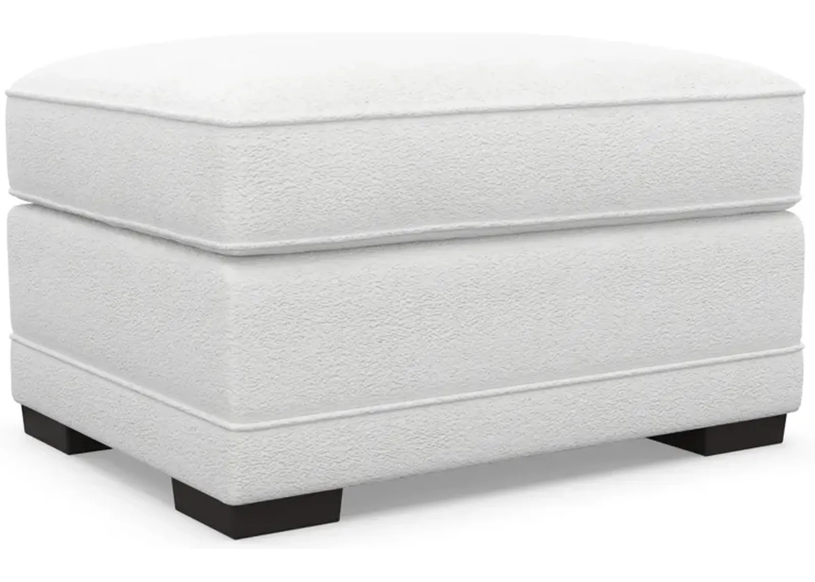 Pembroke Foam Comfort Ottoman - Lovie Chalk