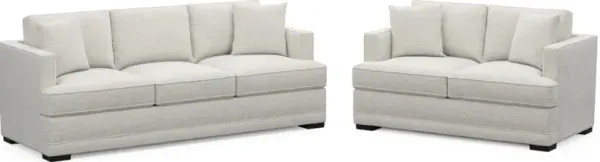 Pembroke Foam Comfort 2 Pc. Living Room - Texel Gray