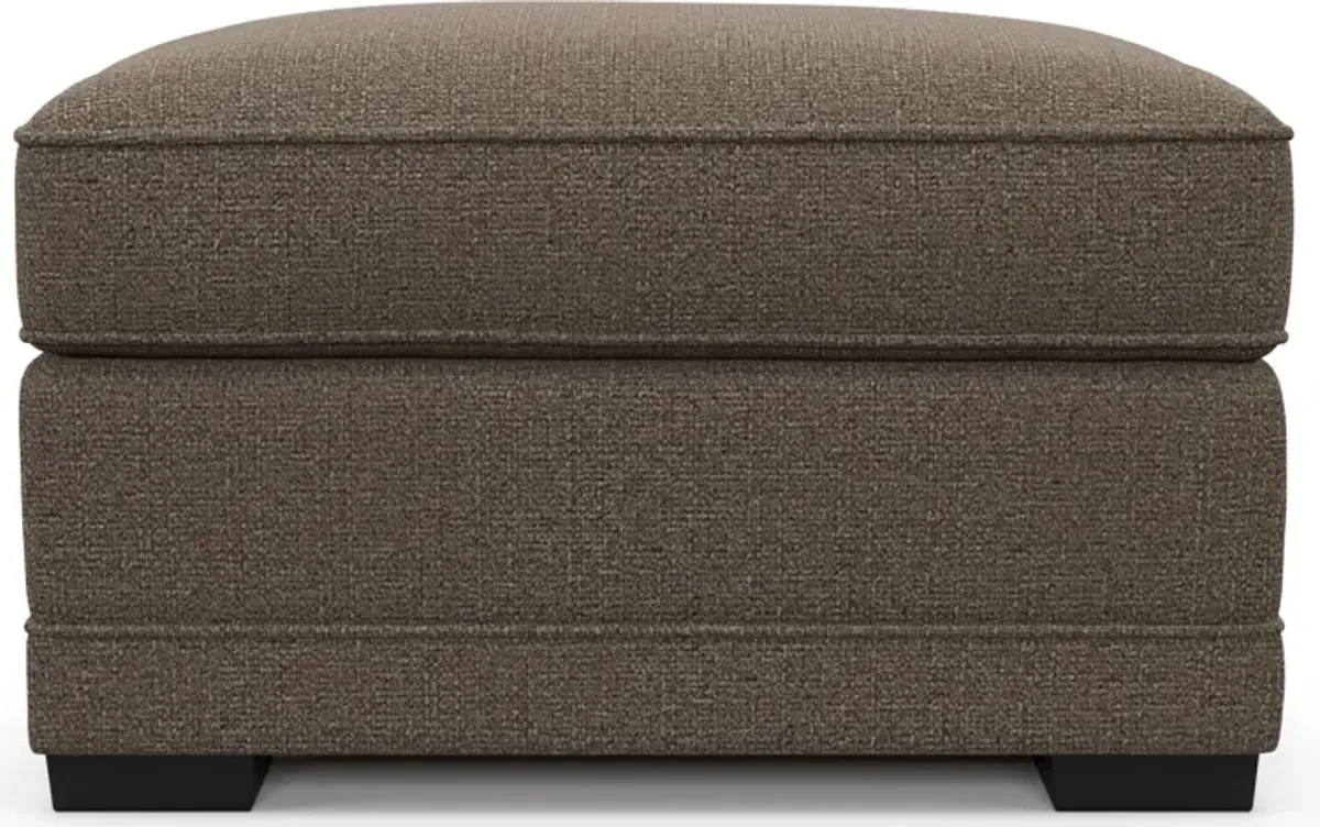 Pembroke Foam Comfort Ottoman - Liv Umber