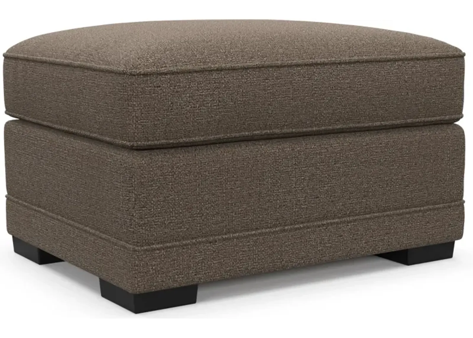 Pembroke Foam Comfort Ottoman - Liv Umber