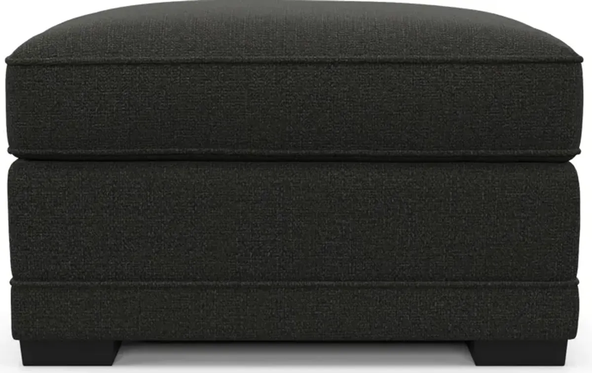 Pembroke Foam Comfort Ottoman - Liv Onyx