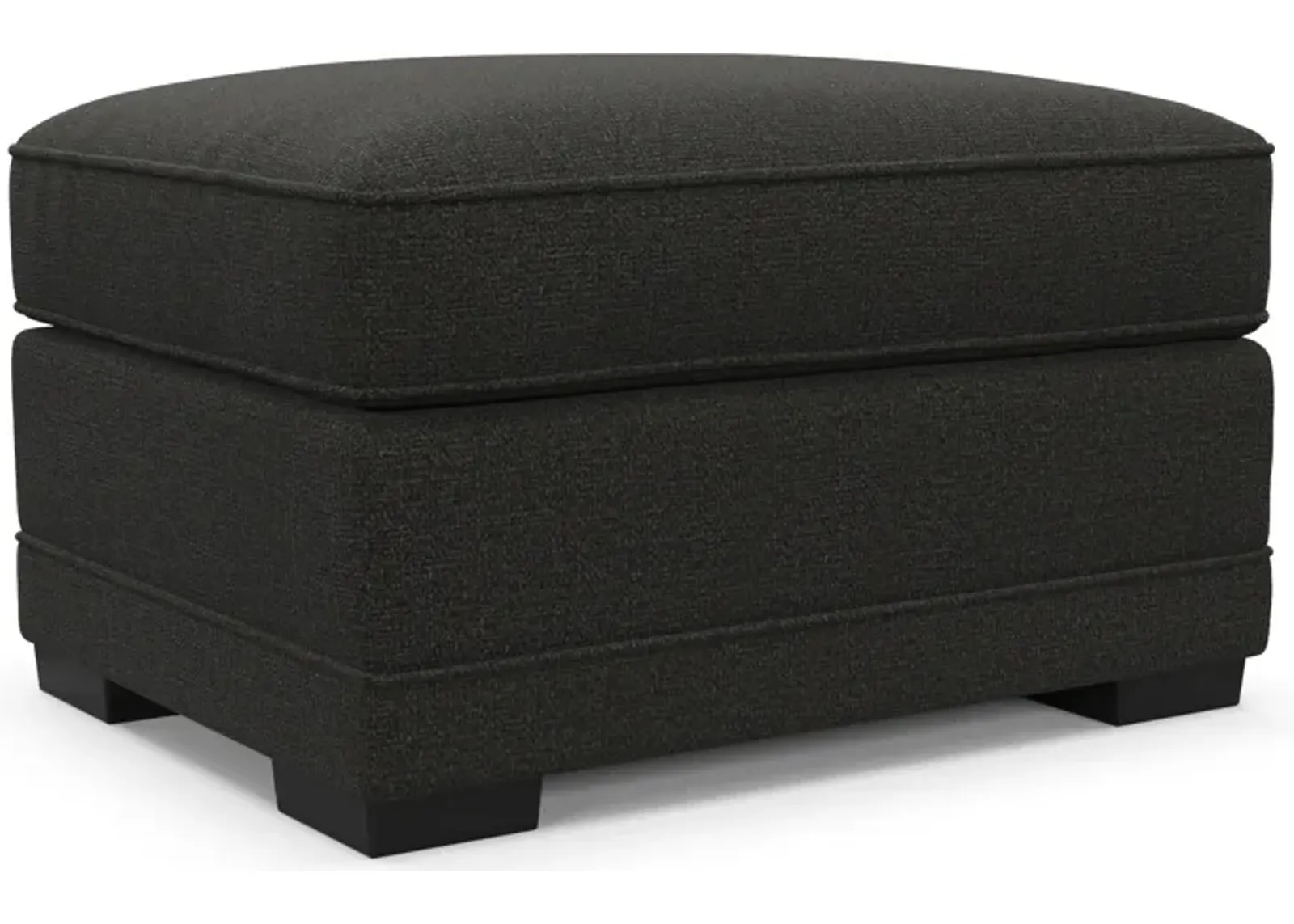 Pembroke Foam Comfort Ottoman - Liv Onyx