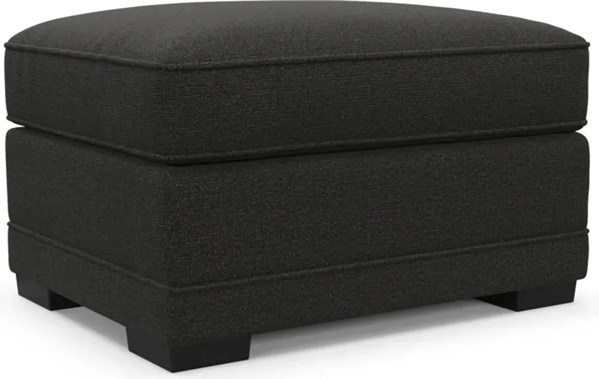 Pembroke Foam Comfort Ottoman - Liv Onyx