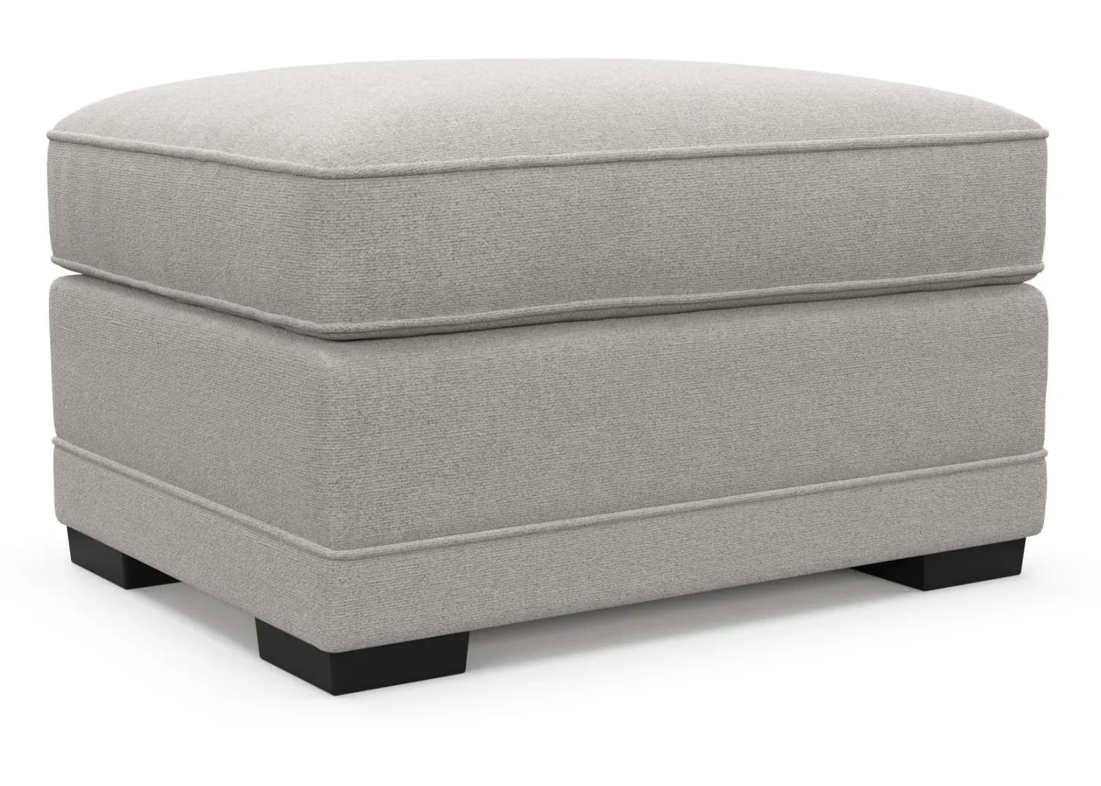 Pembroke Foam Comfort Ottoman - Basker Dove