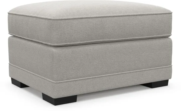 Pembroke Foam Comfort Ottoman - Basker Dove