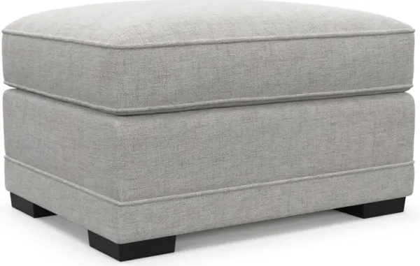 Pembroke Hybrid Comfort Ottoman - Adario Fog