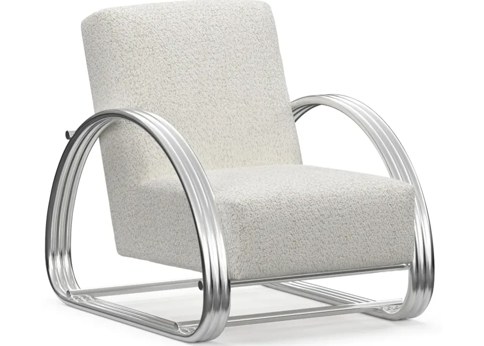 Beal Accent Chair - River Rock Ivory