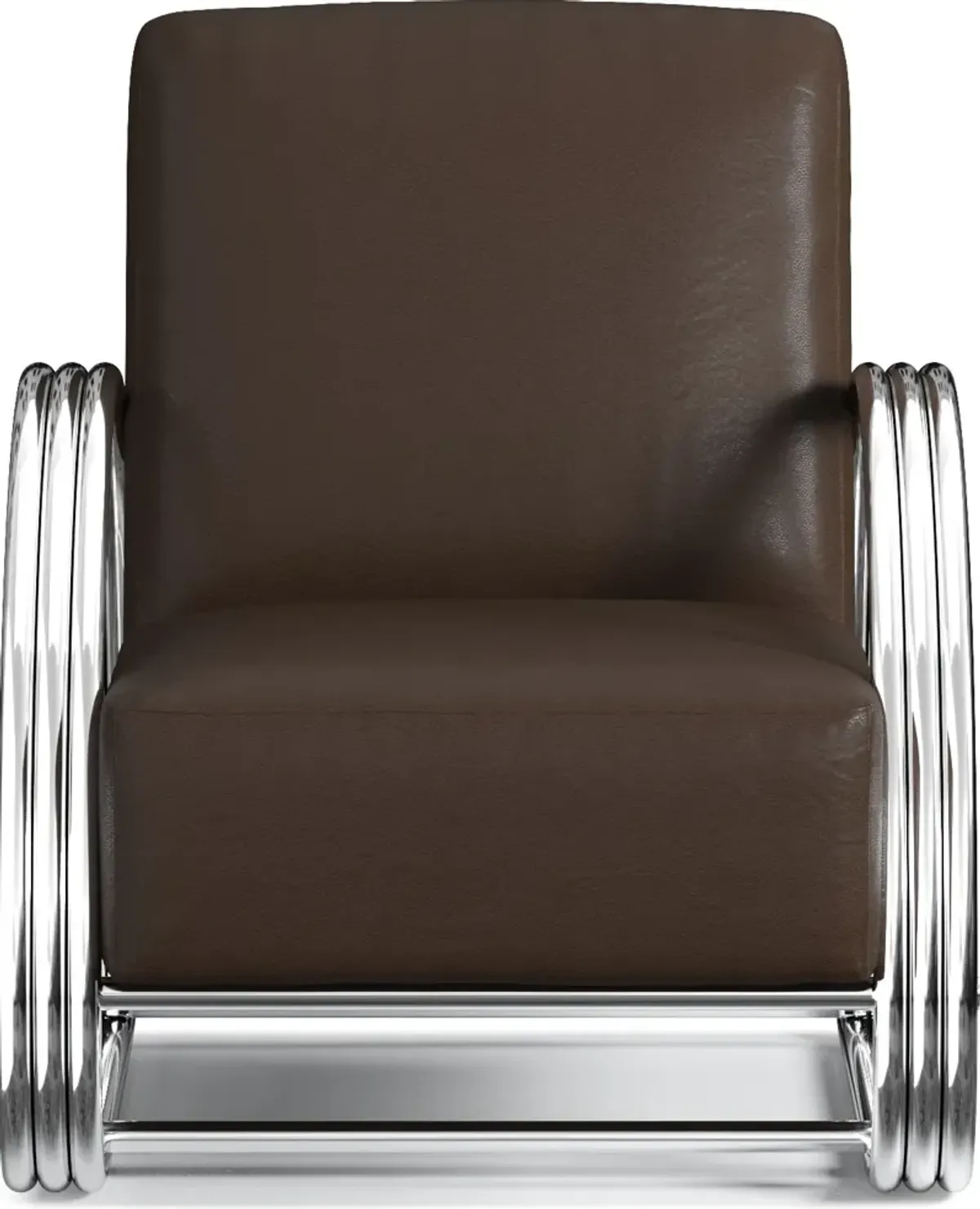 Beal Leather Accent Chair - Siena Coffee