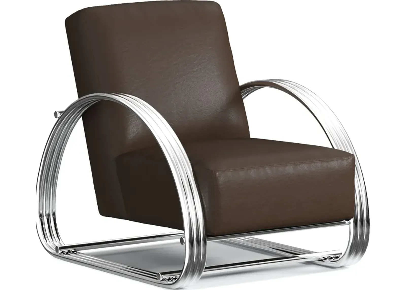 Beal Leather Accent Chair - Siena Coffee