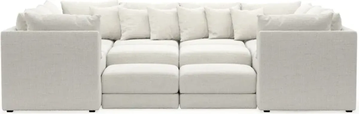 Nest Foam Comfort 9-Piece Pit Sectional - Bantu Pearl