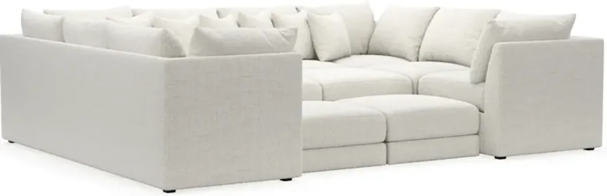 Nest Foam Comfort 9-Piece Pit Sectional - Bantu Pearl