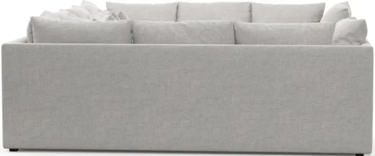 Nest Foam Comfort 9-Piece Pit Sectional - Adario Fog