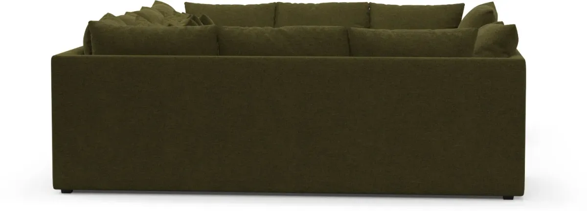 Nest Foam Comfort Sectional - Midcentury Peat