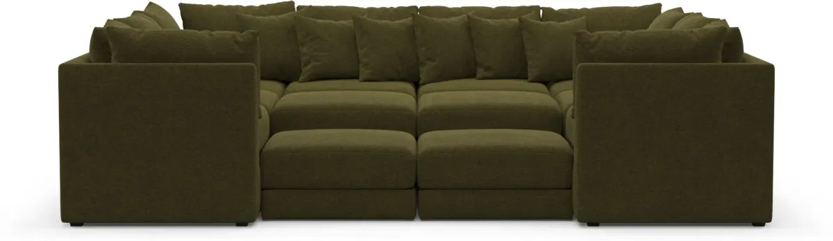 Nest Foam Comfort Sectional - Midcentury Peat