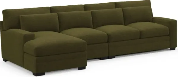 Winston Foam Comfort Sectional - Midcentury Peat