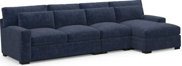 Winston Hybrid Comfort Sectional - Sundar Navy