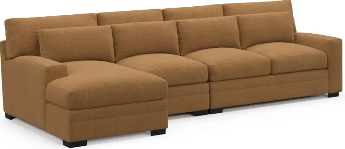 Winston Foam Comfort Sectional - Nora Camel