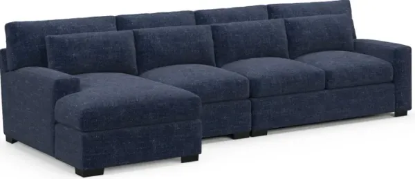 Winston Foam Comfort Sectional - Sundar Navy