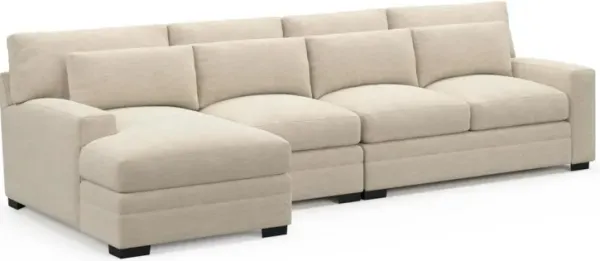Winston Hybrid Comfort Sectional - Luscious Champagne