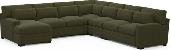 Winston Foam Comfort Sectional - Marina Moss