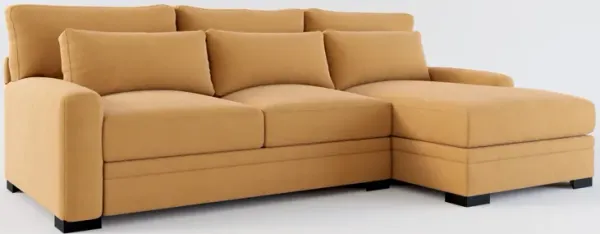 Winston Foam Comfort 2-Piece Sectional with Right-Facing Chaise - Merrimac Topaz