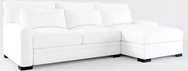 Winston Foam Comfort 2-Piece Sectional with Right-Facing Chaise - Lovie Chalk