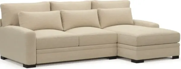 Winston Foam Comfort Sectional - Midcentury Sand